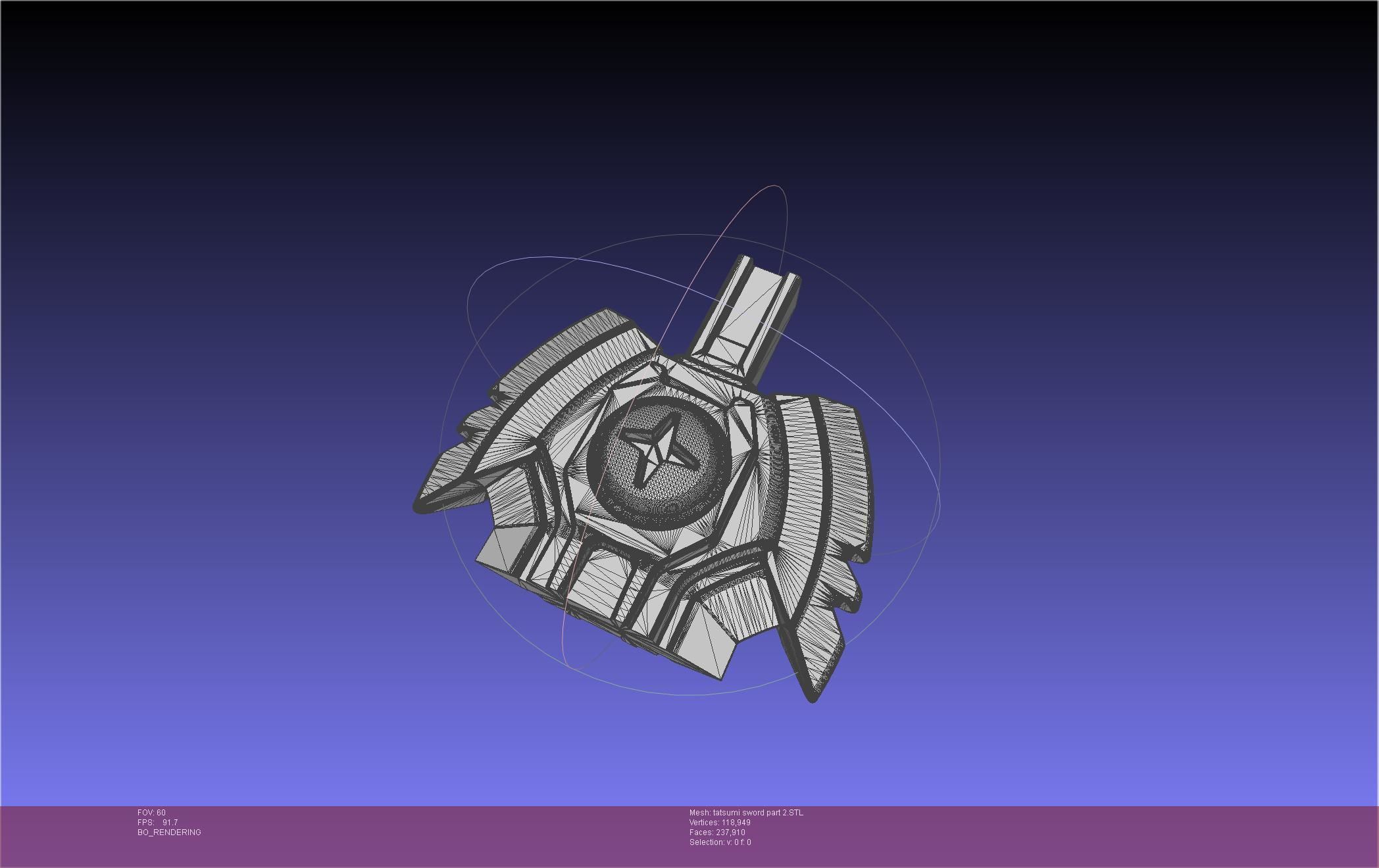 Akame Ga Kill Tatsumi Incursio Sword Printable Assembly 3D print model_59