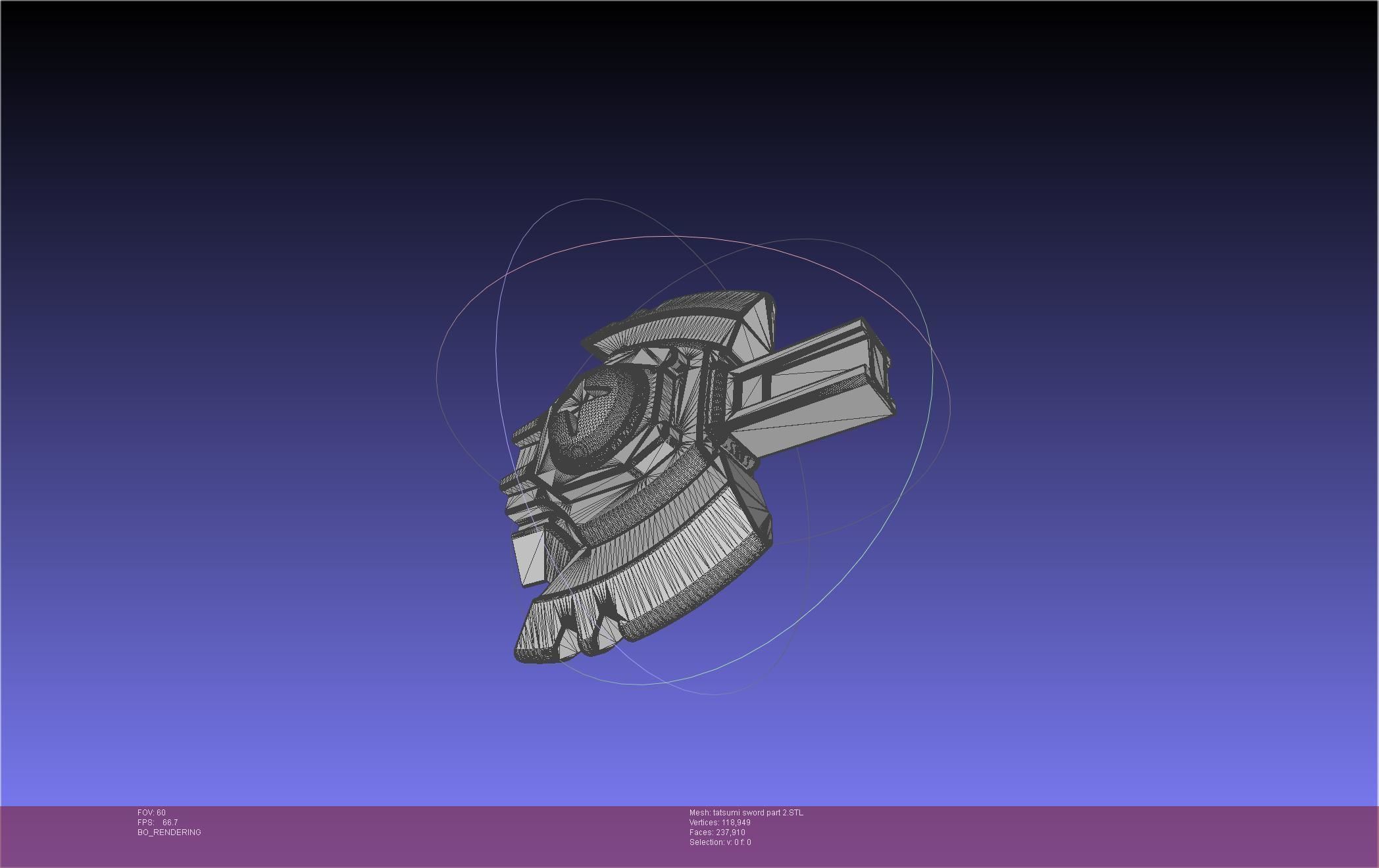 Akame Ga Kill Tatsumi Incursio Sword Printable Assembly 3D print model_60