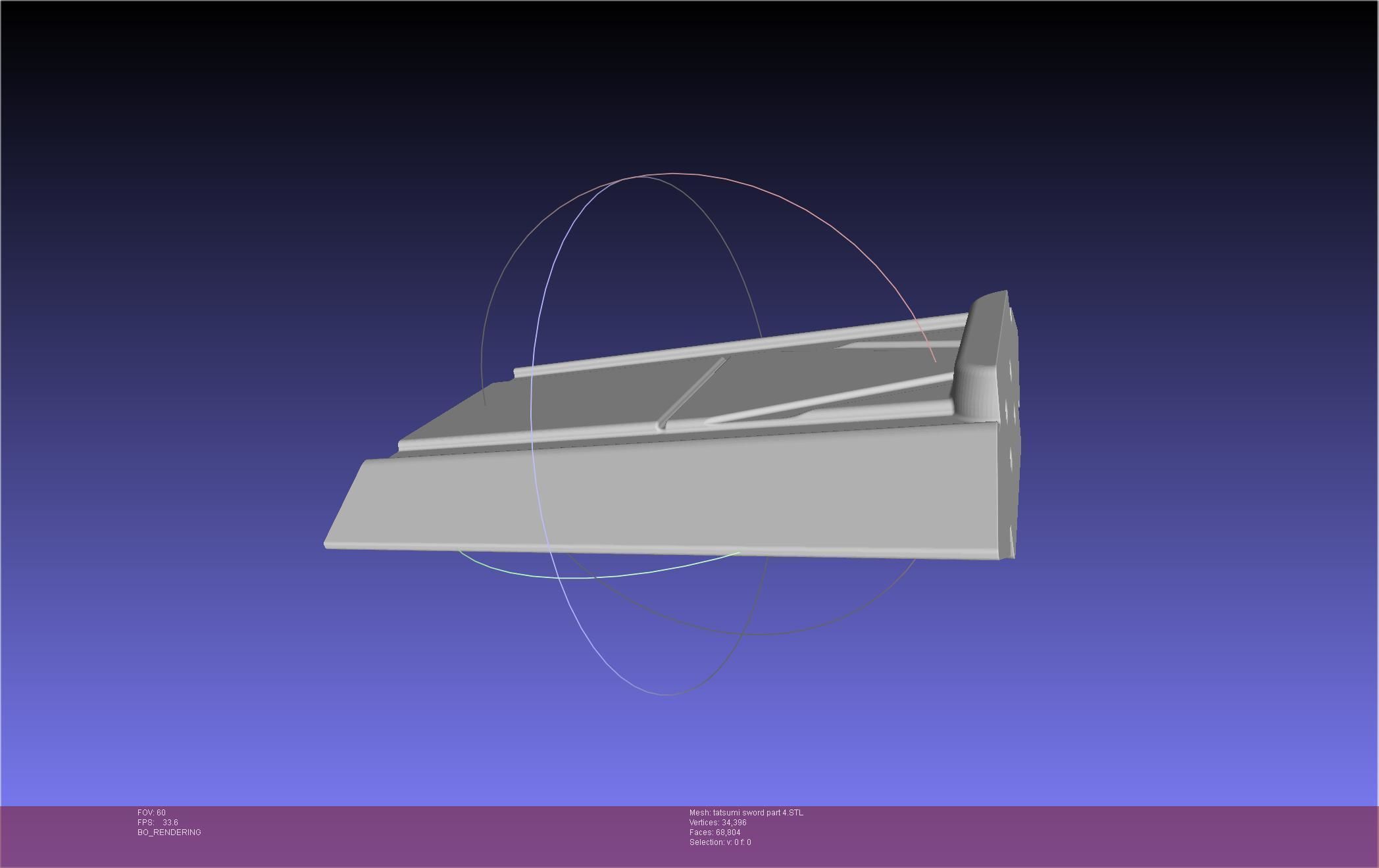 Akame Ga Kill Tatsumi Incursio Sword Printable Assembly 3D print model_68