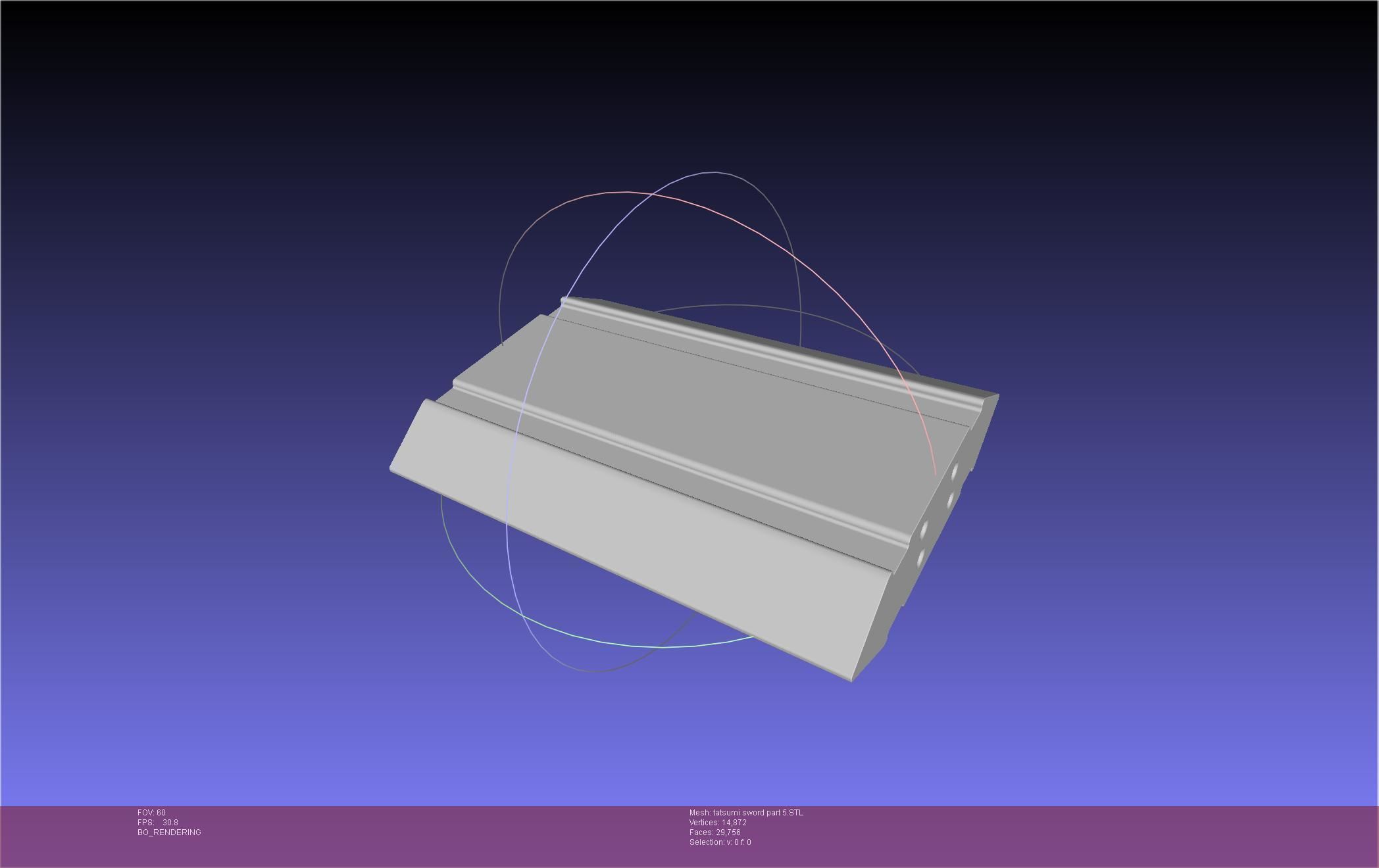 Akame Ga Kill Tatsumi Incursio Sword Printable Assembly 3D print model_77