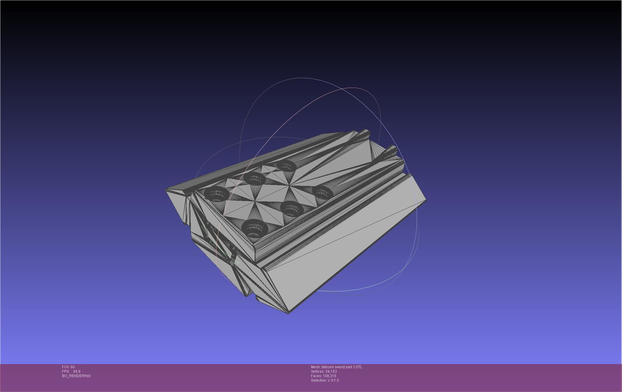 Akame Ga Kill Tatsumi Incursio Sword Printable Assembly 3D print model_64