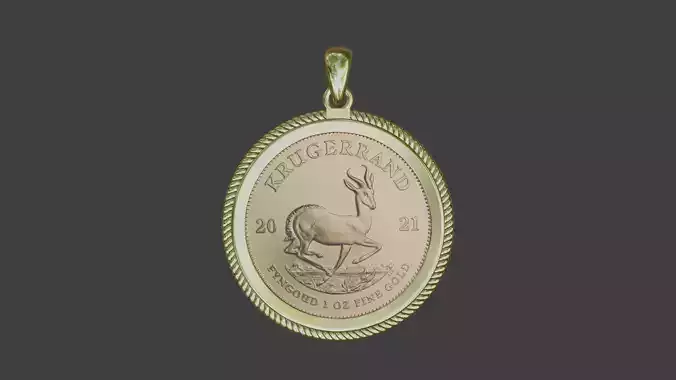 1 ounce gold dollar coin bezel mount
