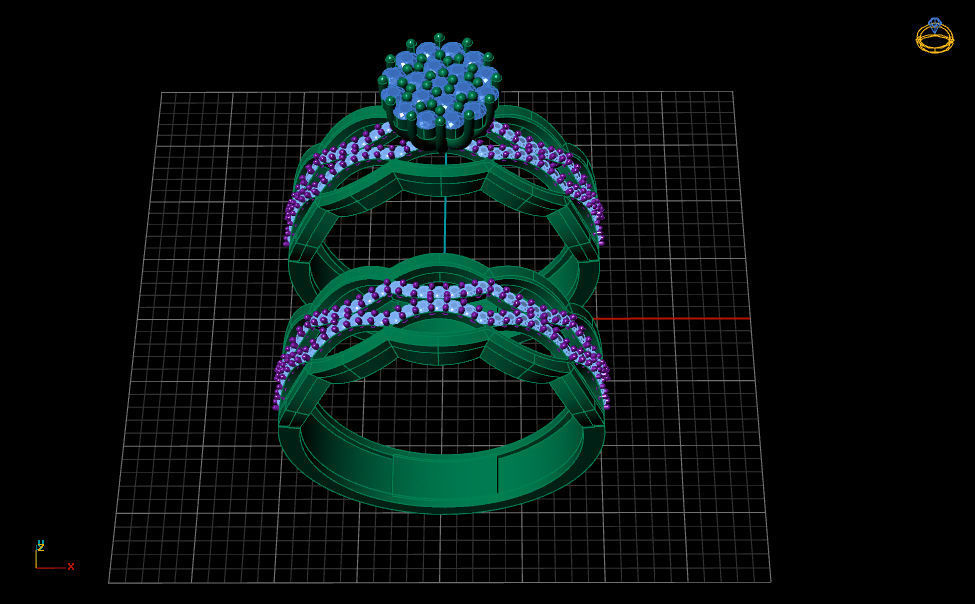 engagement Solitaire ring gold silver 3D print model_6