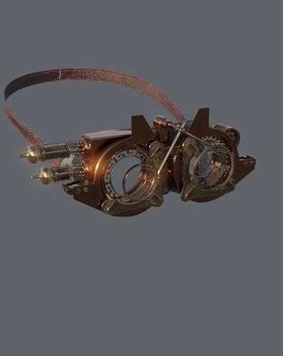 googles steampunk sci fi Low-poly 3D model