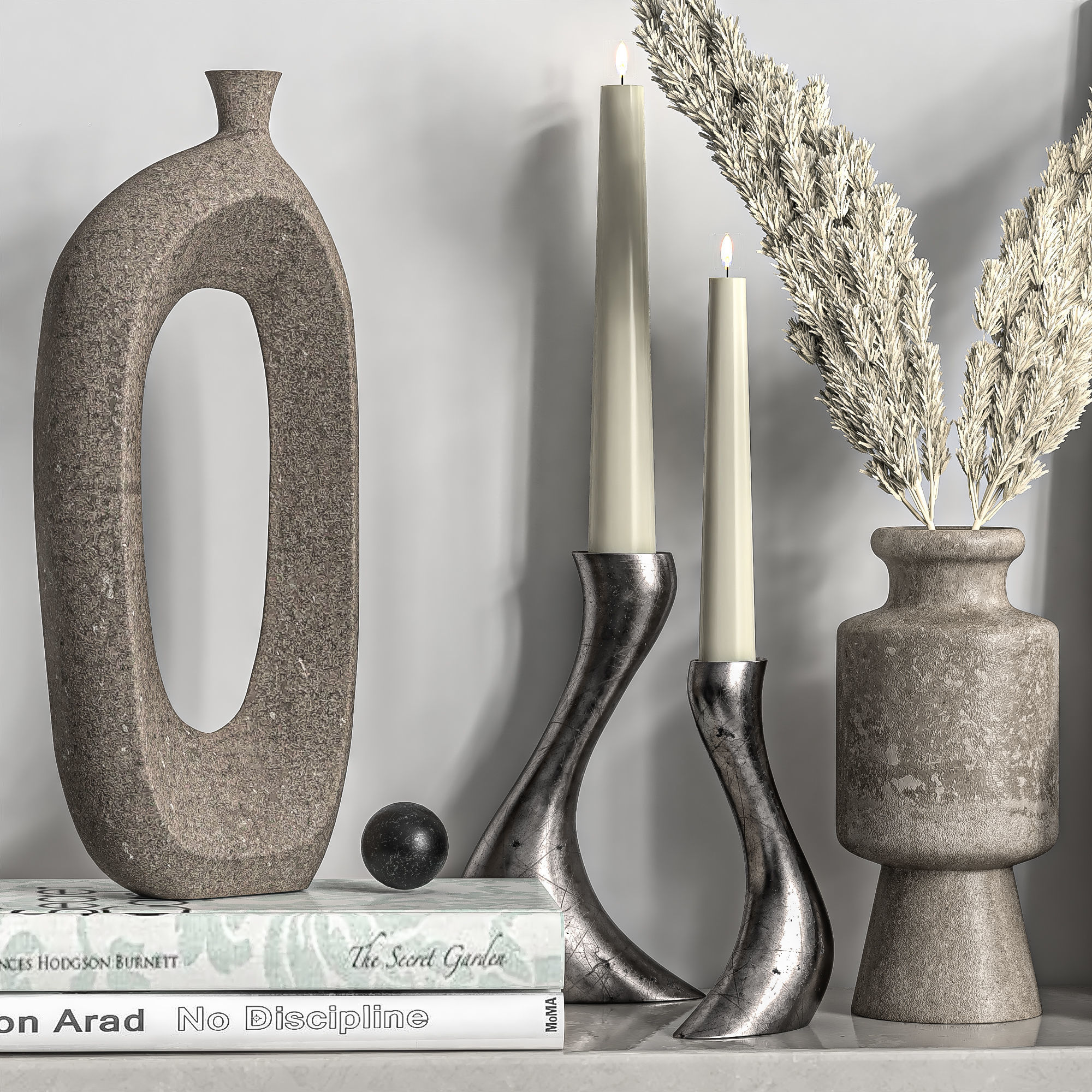 Decorative Set 19 3D model_2