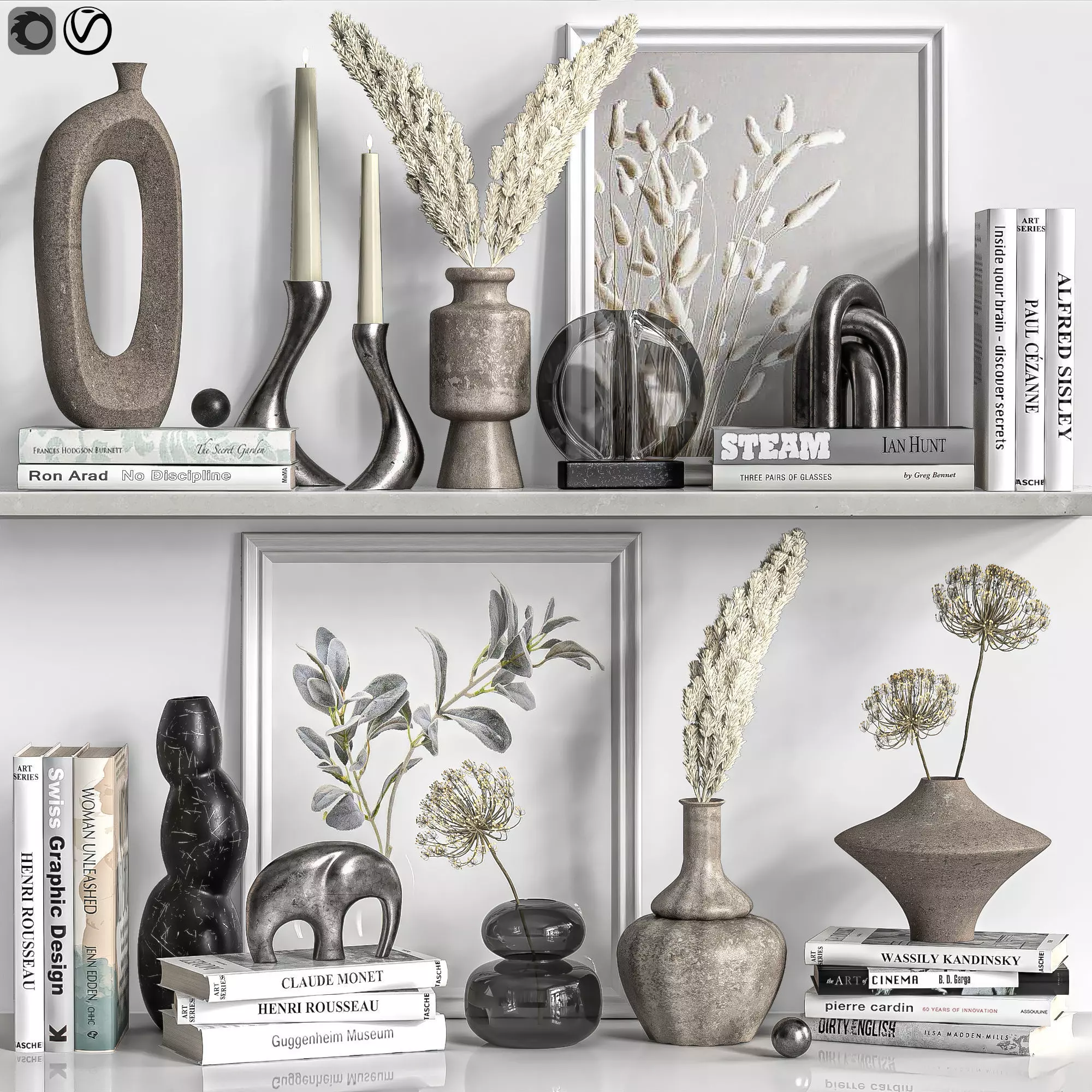 Decorative Set 19 3D model_0