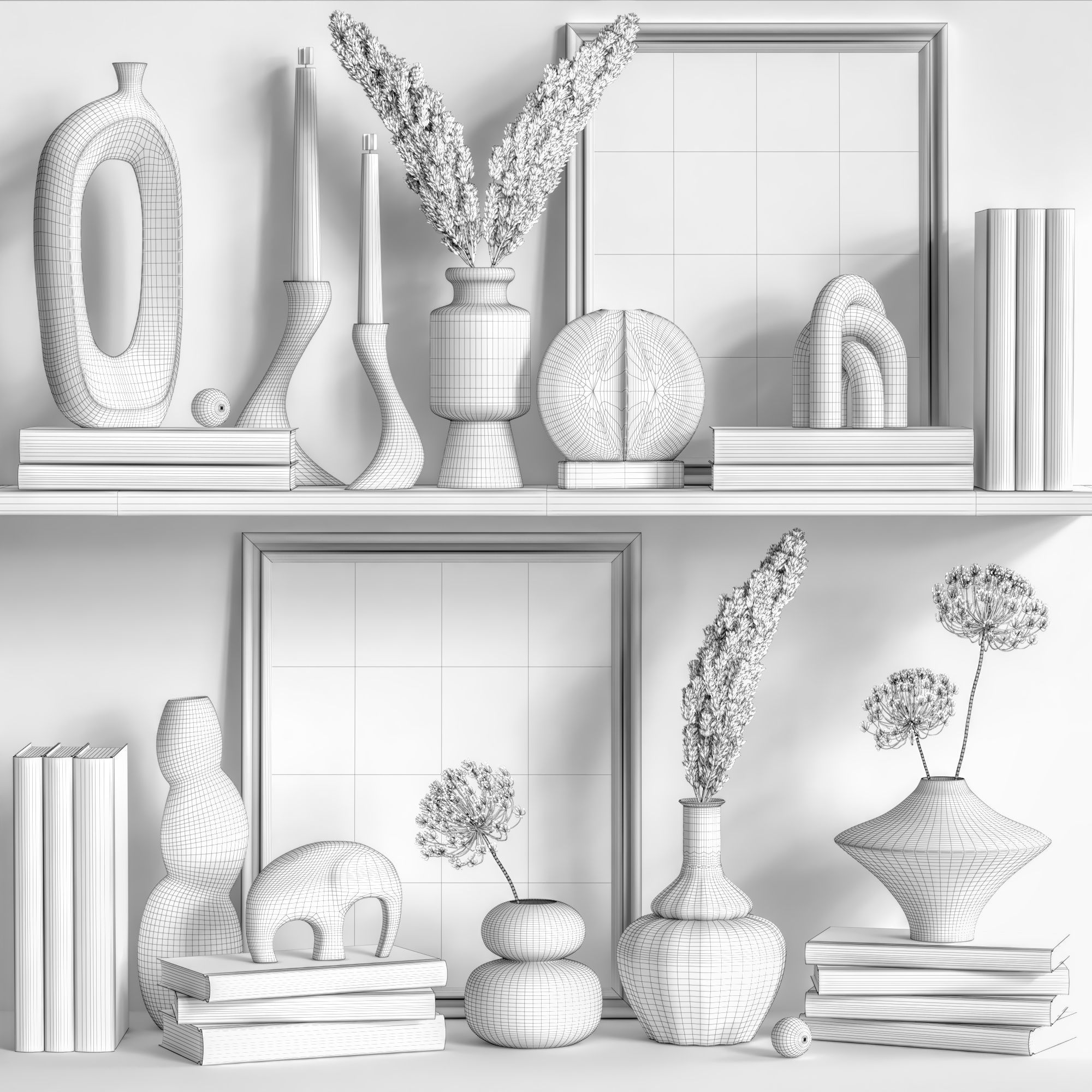 Decorative Set 19 3D model_5