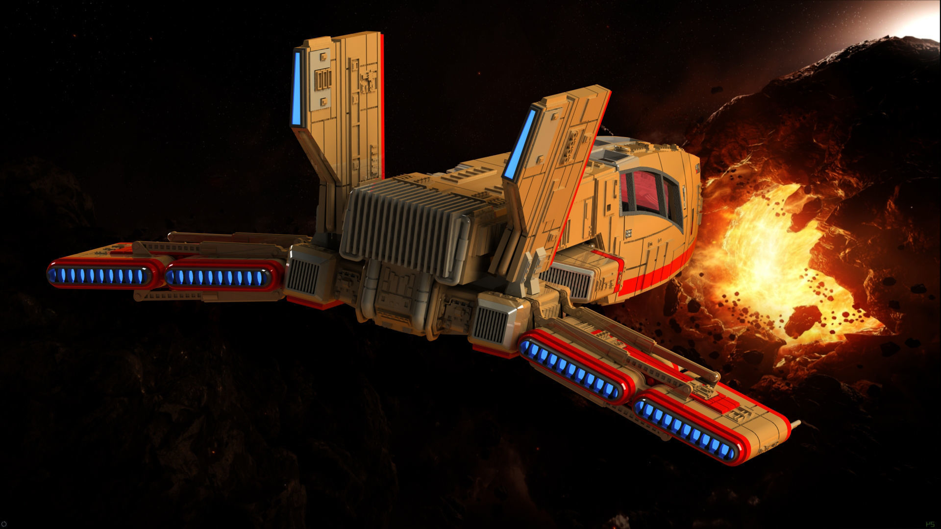 STAR WARS MOLDY CROW HIGHLY DETAILED AND PRINTABLE 3D print model_3