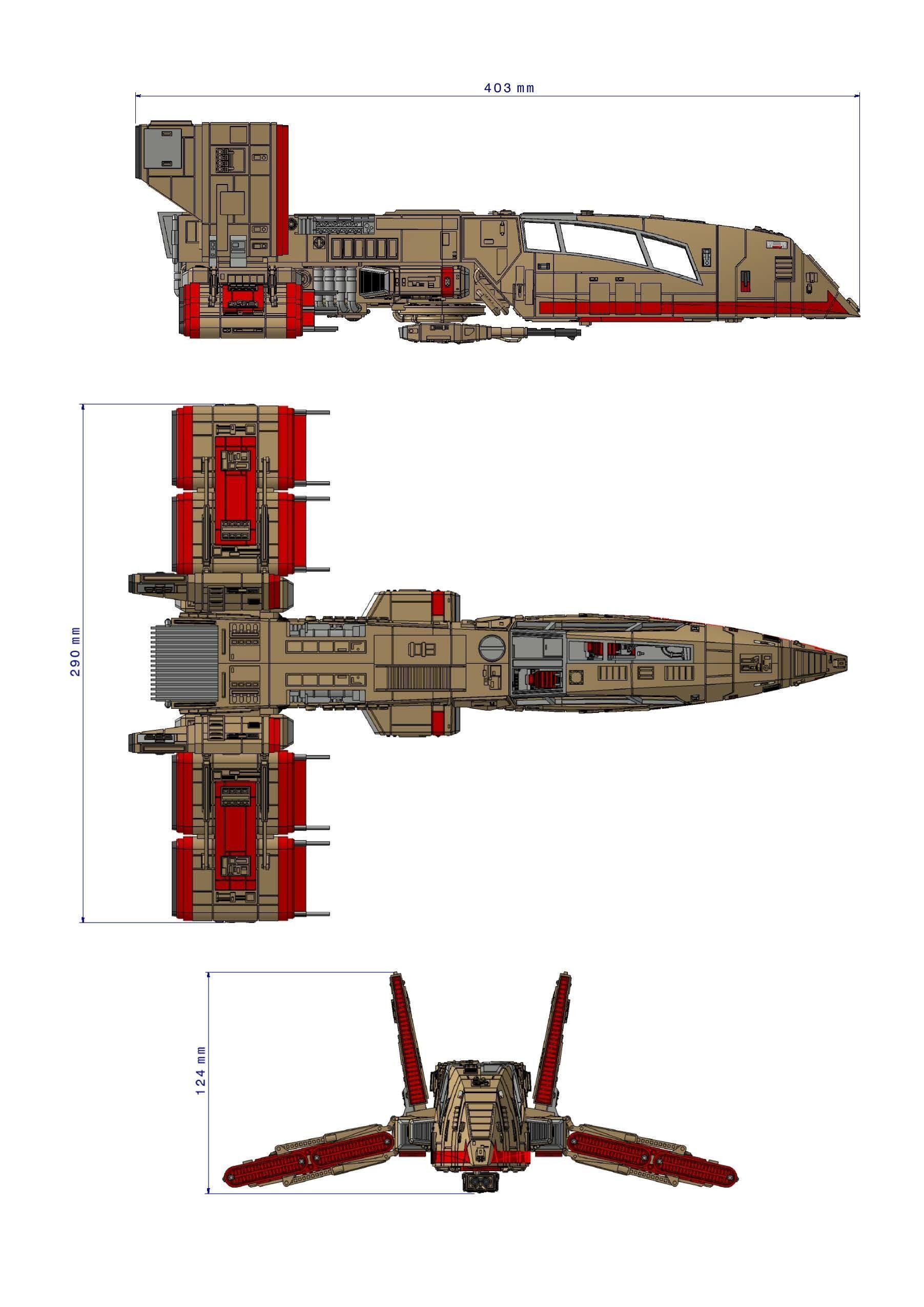 STAR WARS MOLDY CROW HIGHLY DETAILED AND PRINTABLE 3D print model_13