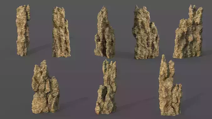 8 Desert Cliff Rocks