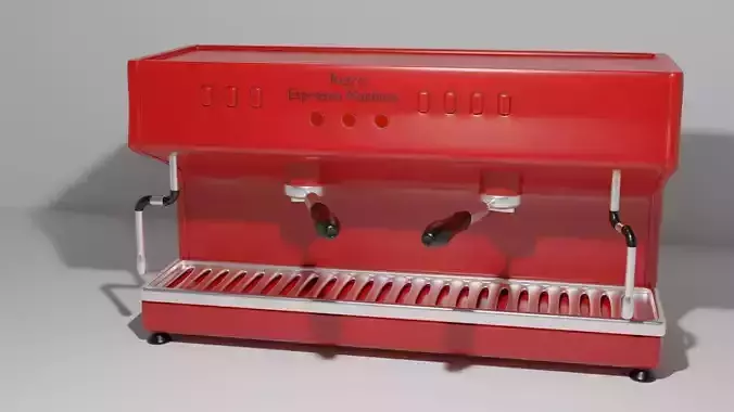 Espresso machine in Blender format