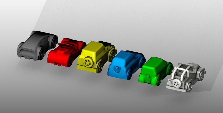 Miniature cars - Kanban 3D print model_3