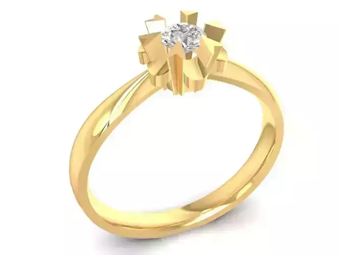 luxury korea diamond lady simple ring 3127