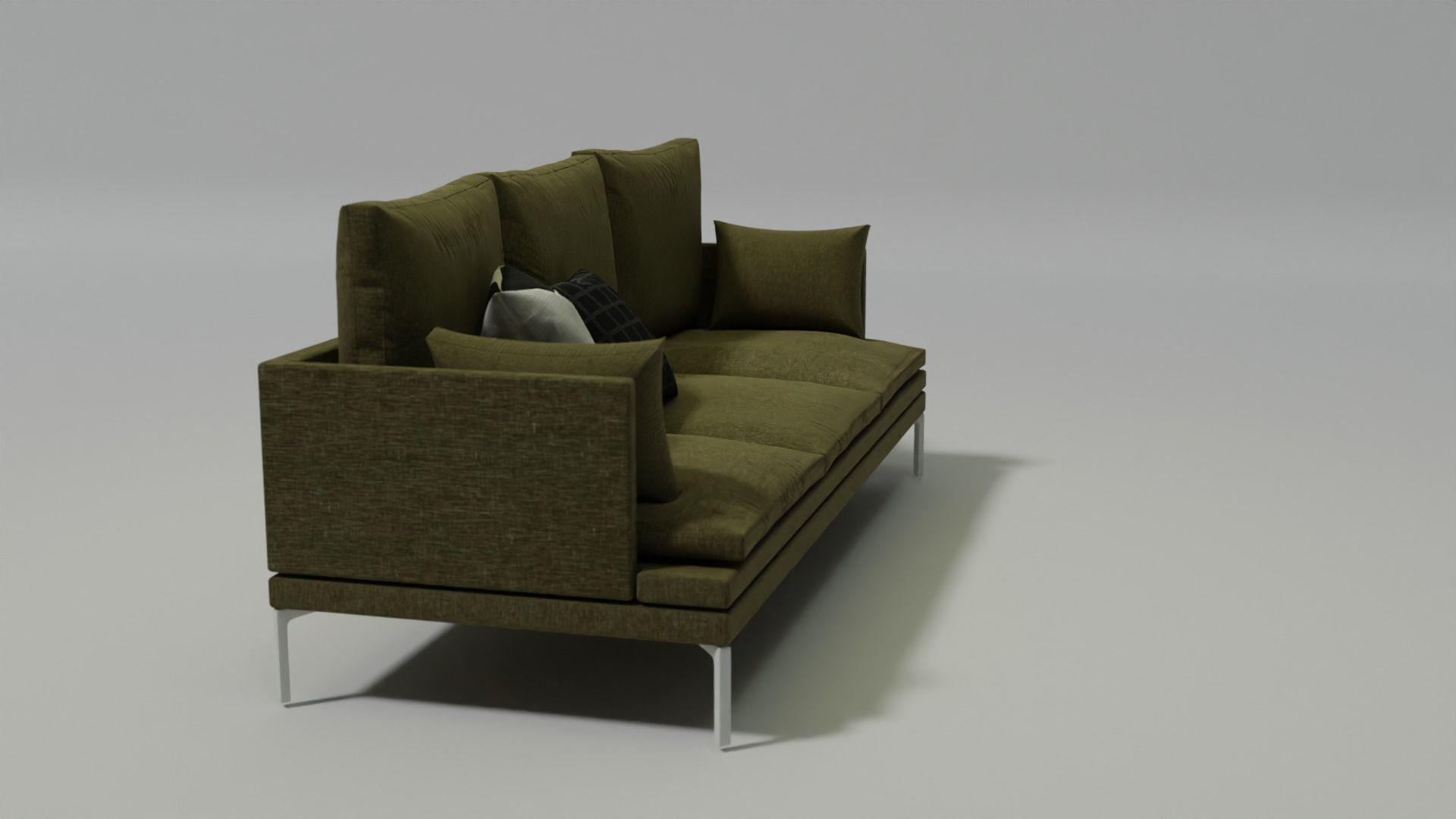 Modern style sofa couch 3D model 3D model_7