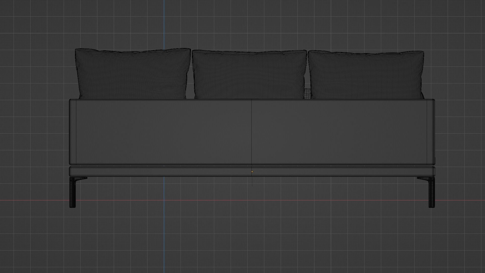 Modern style sofa couch 3D model 3D model_13
