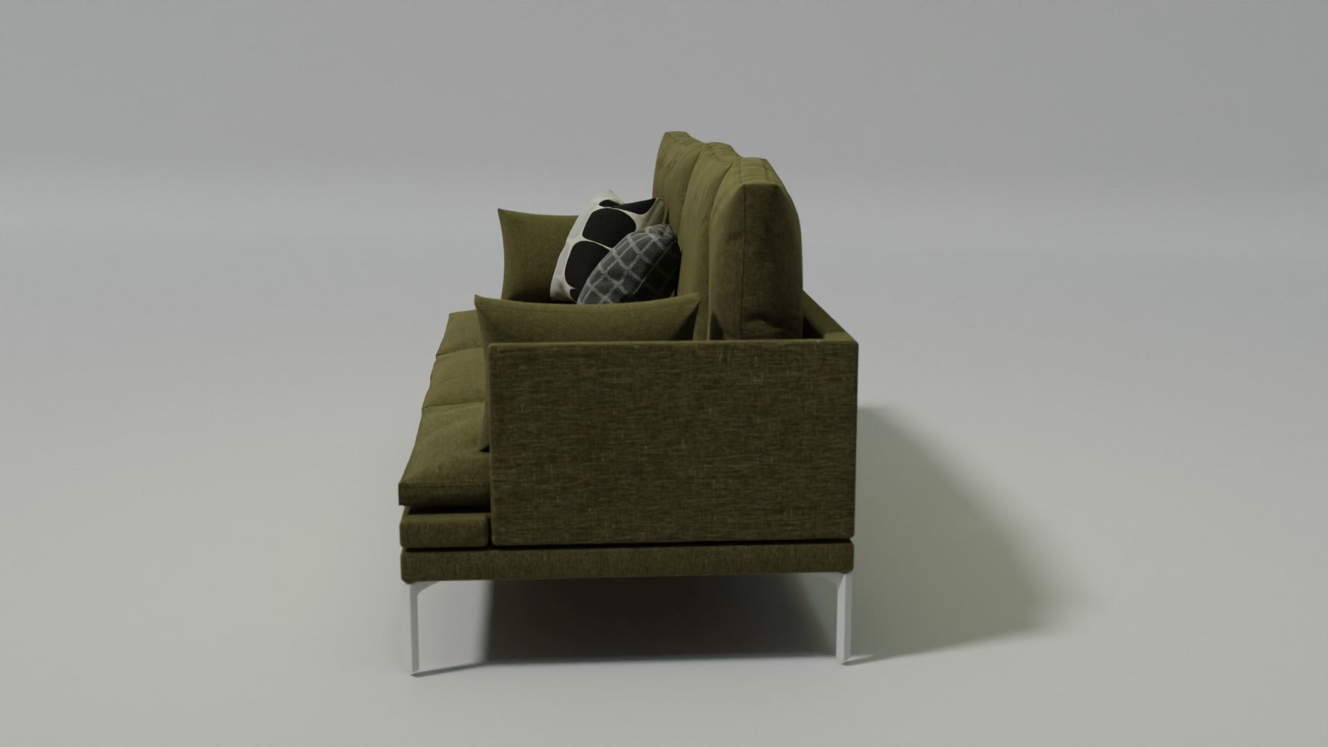 Modern style sofa couch 3D model 3D model_6