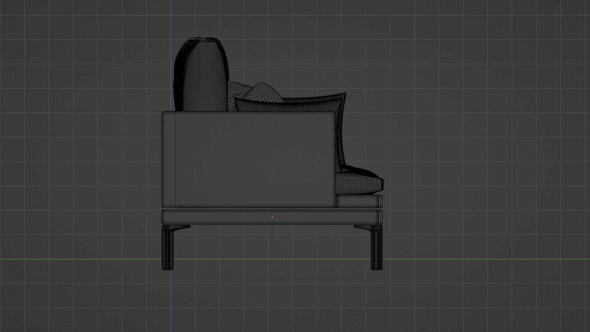 Modern style sofa couch 3D model 3D model_12