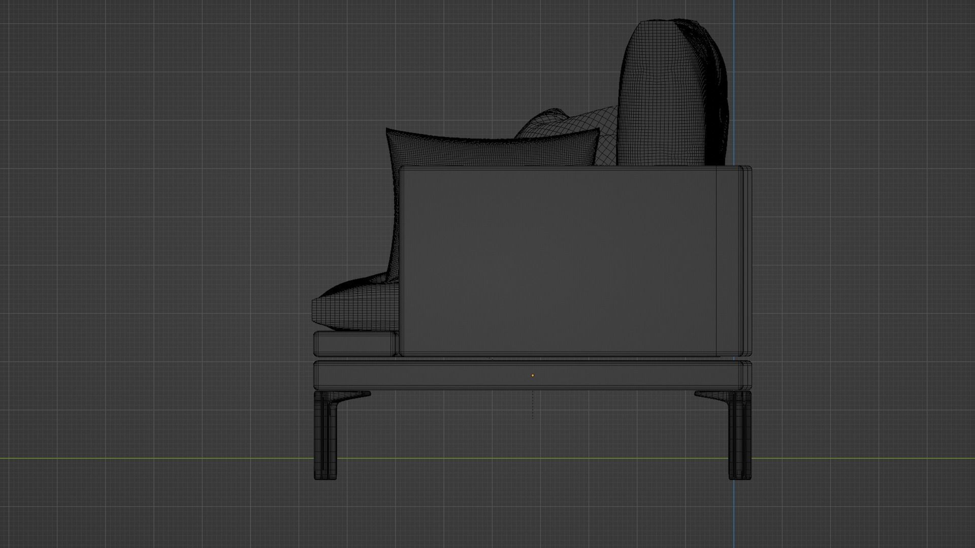 Modern style sofa couch 3D model 3D model_11