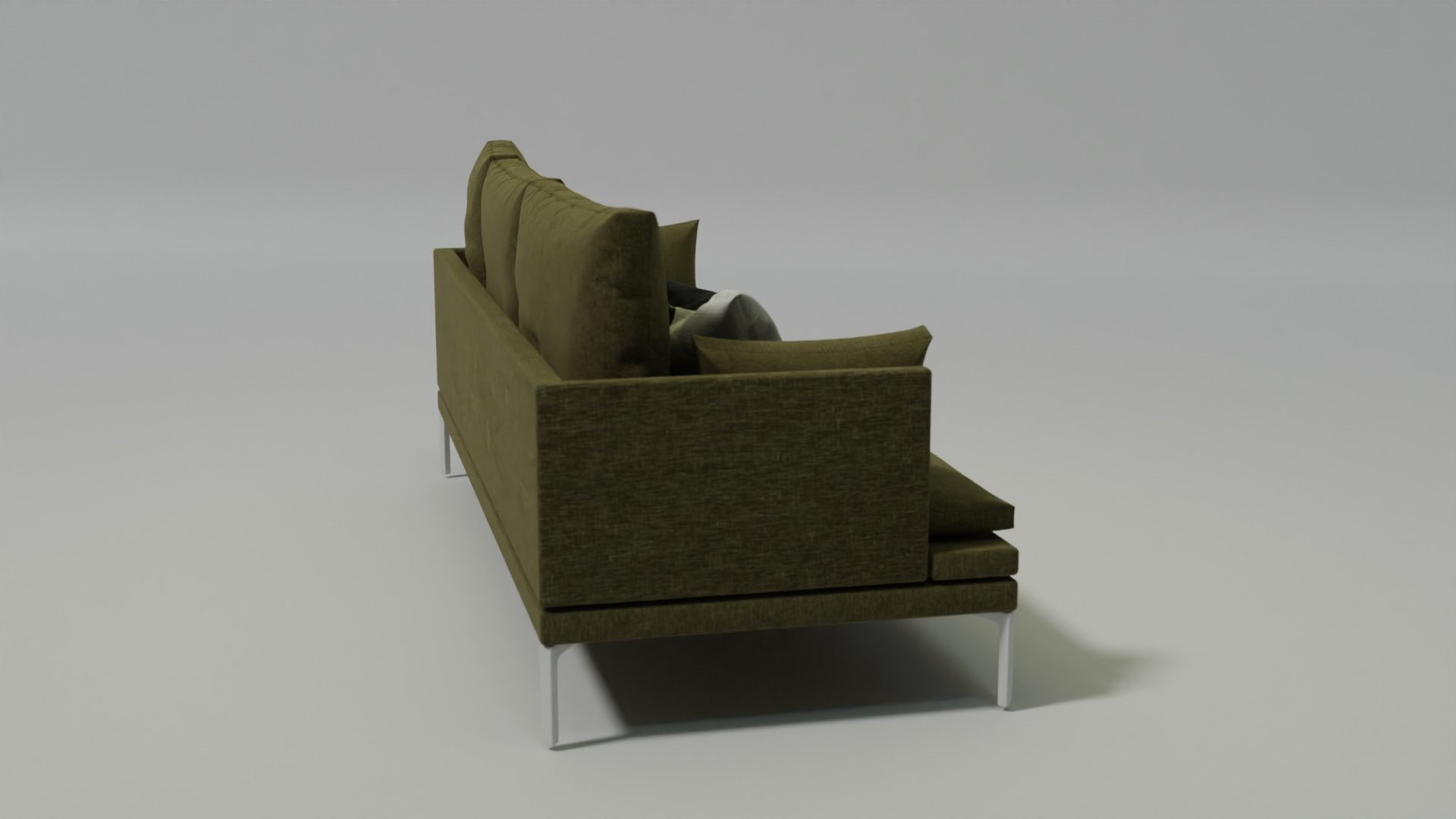 Modern style sofa couch 3D model 3D model_4