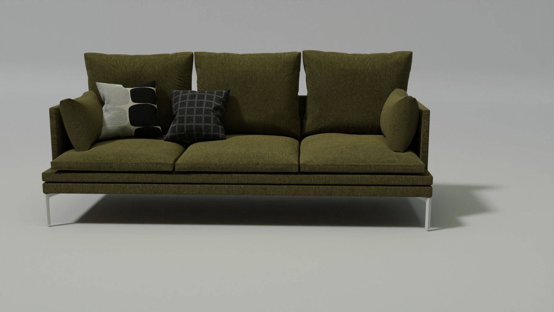 Modern style sofa couch 3D model 3D model_9