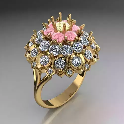 Flower diamond Ring