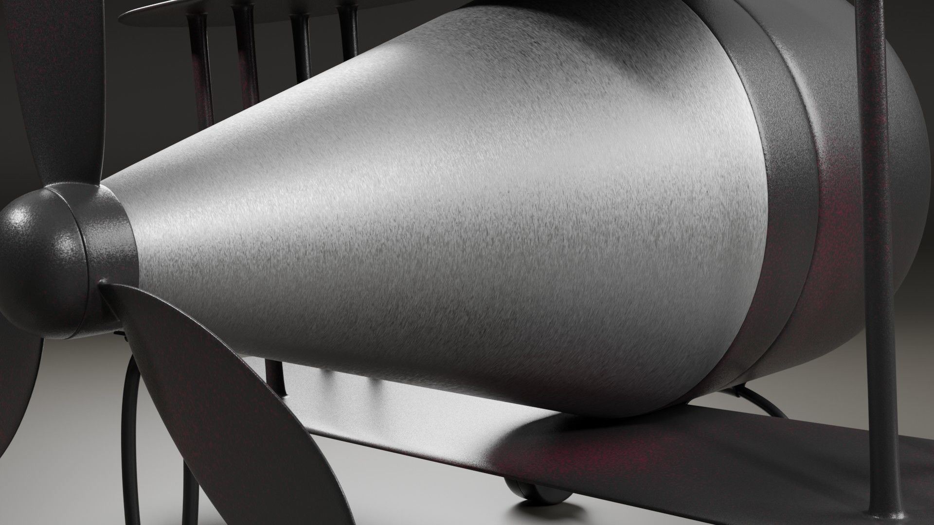 clock plane 3D model_3