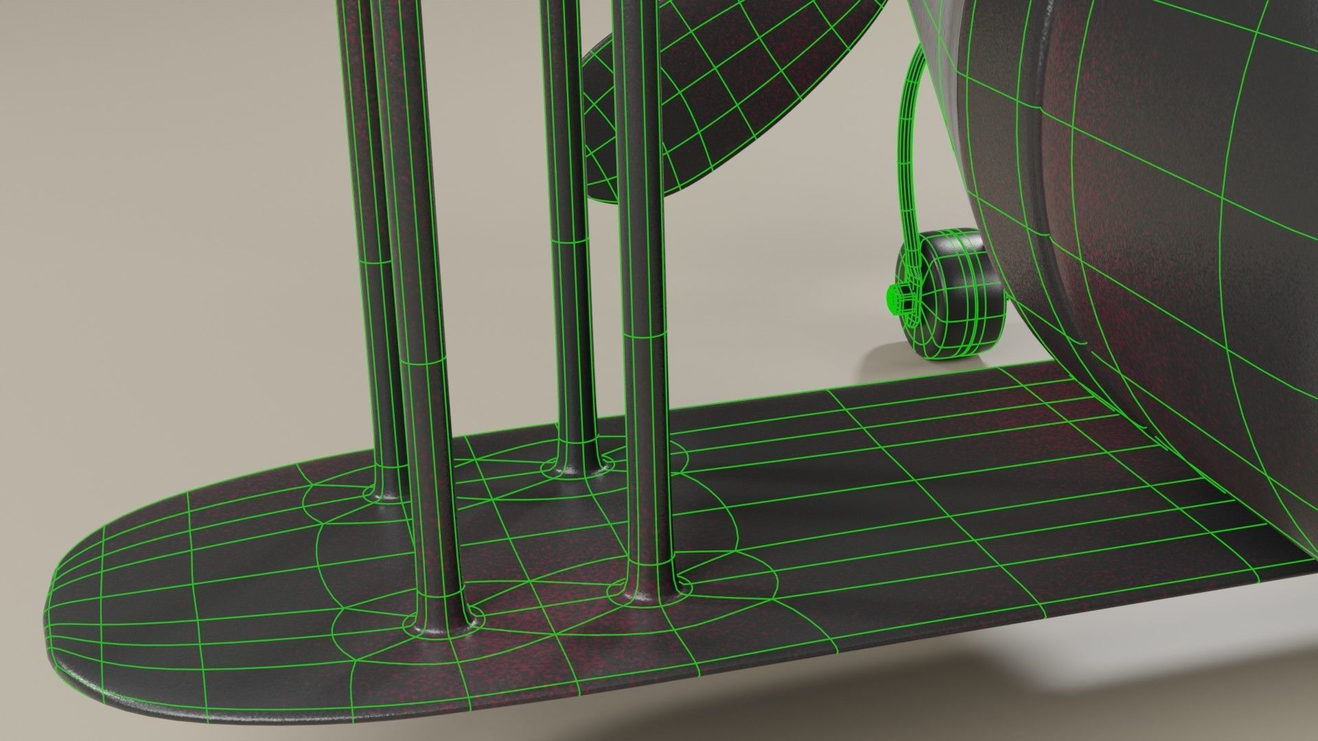 clock plane 3D model_8