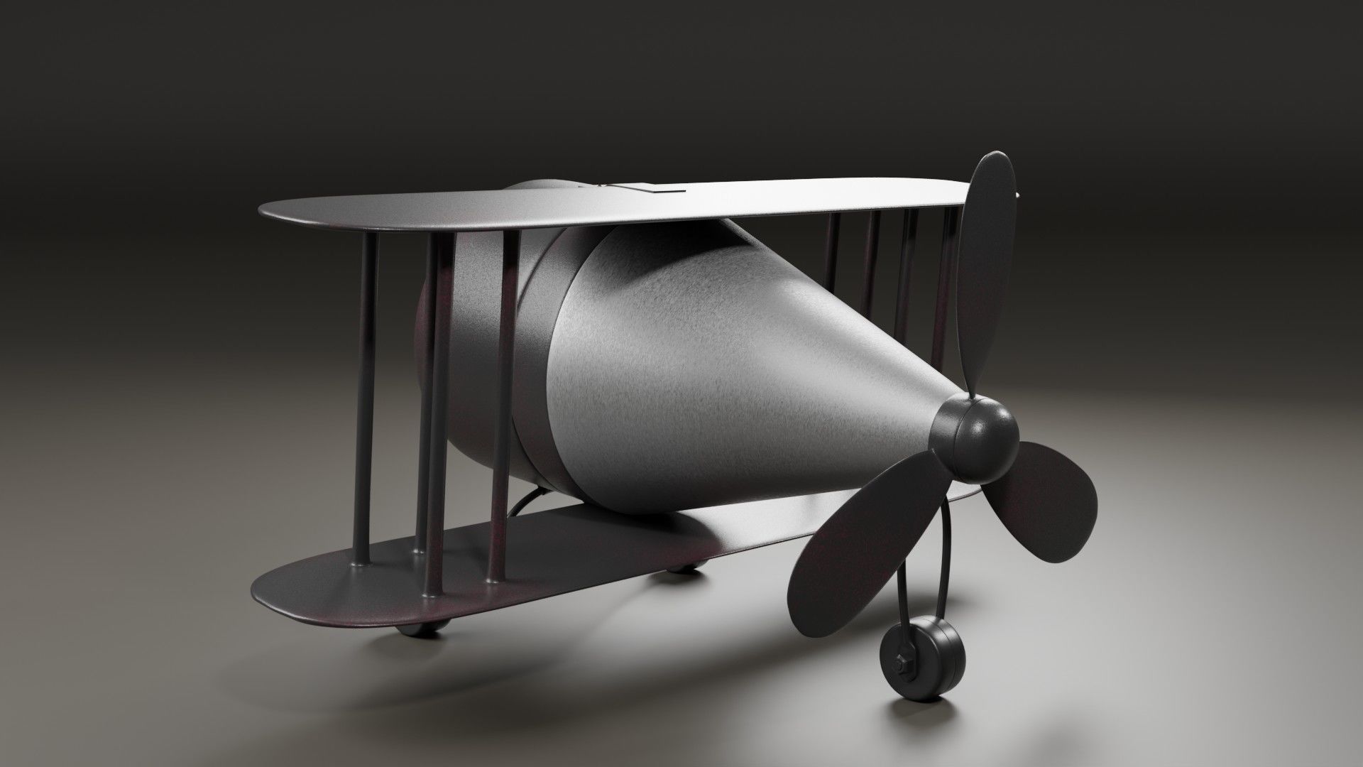 clock plane 3D model_1