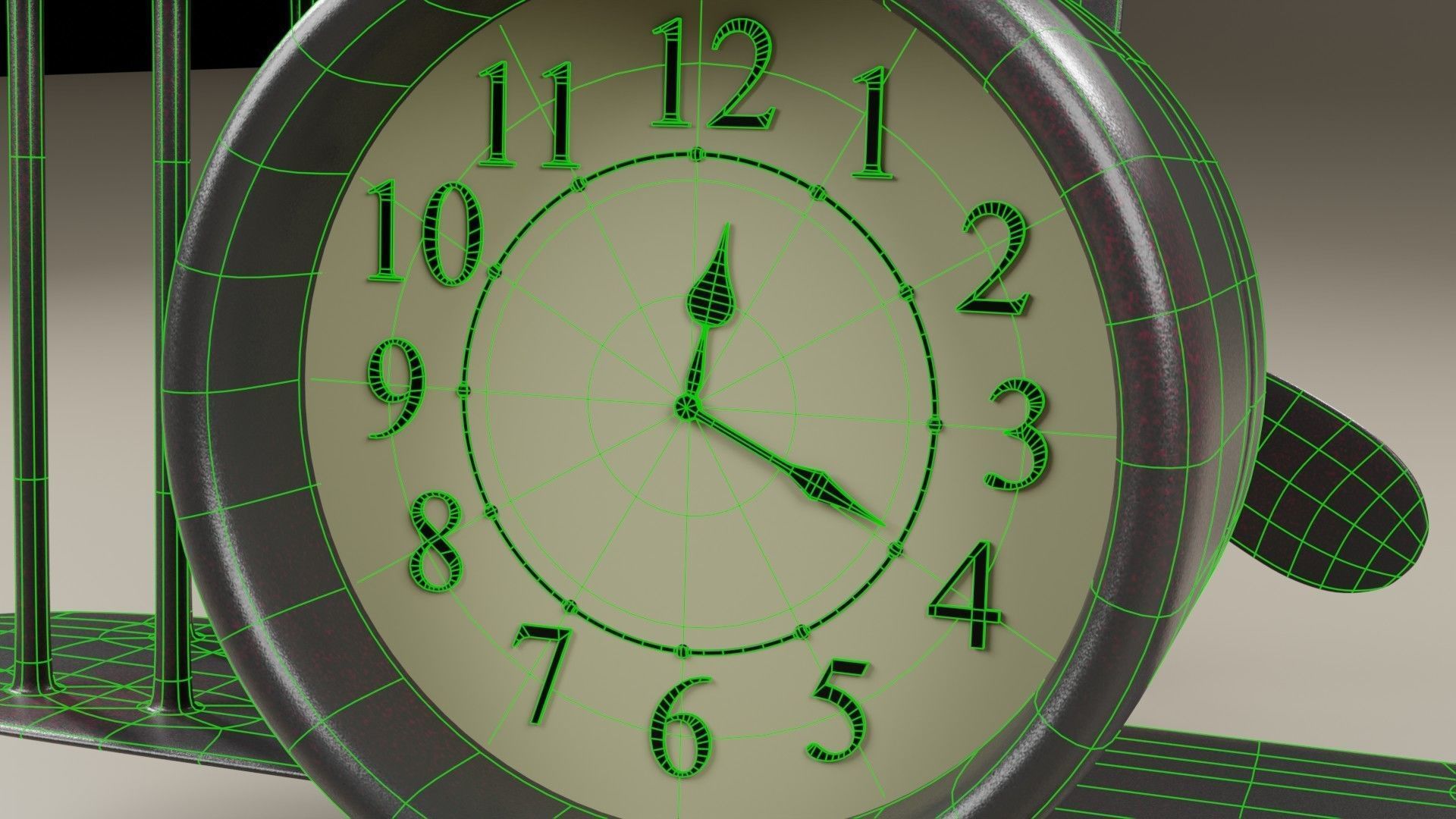 clock plane 3D model_7