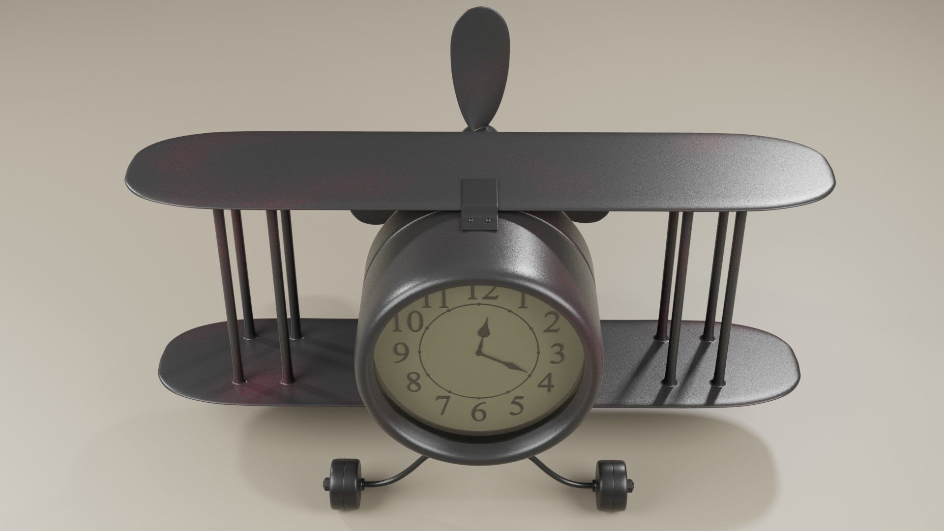 clock plane 3D model_13