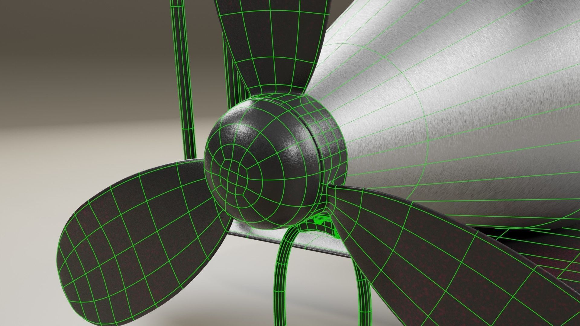clock plane 3D model_10