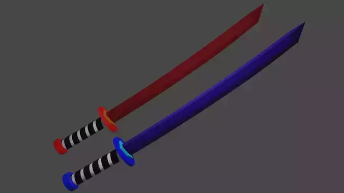 Sword red and blue