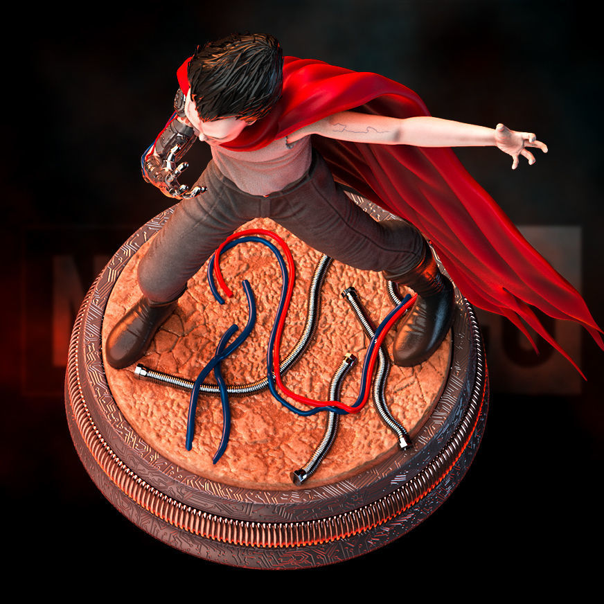 Fan Art Tetsuo from Akira - Statue 3D print model_7