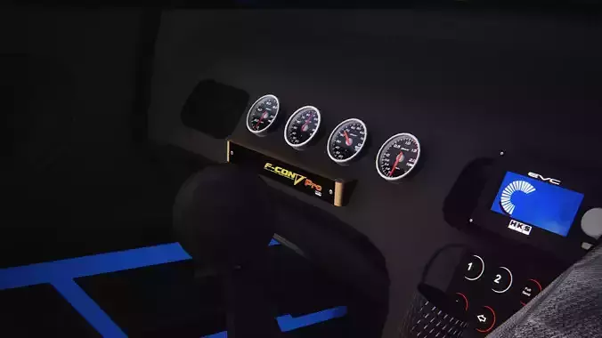 HKS F CON Vpro 3D Model  Blender  Kn5 3D model