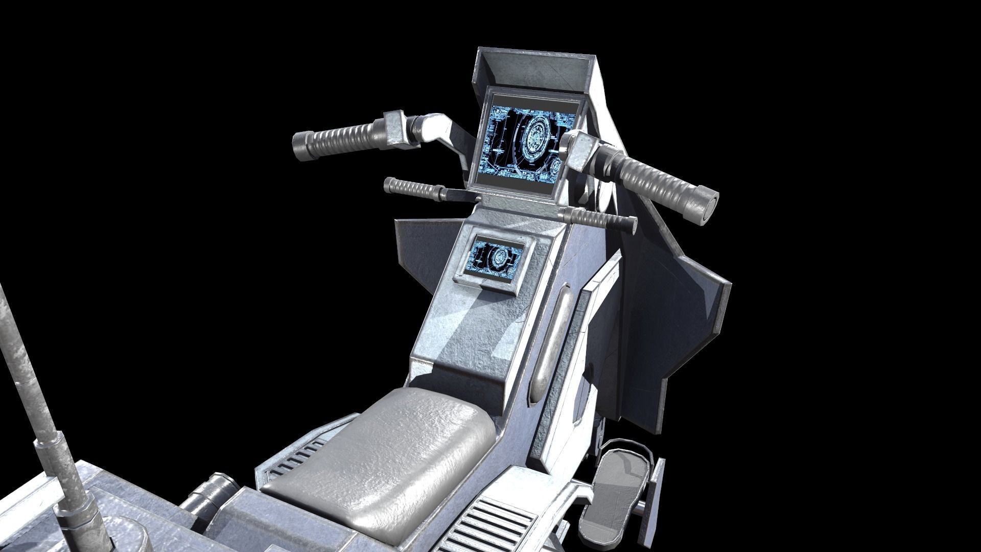 Sci fi Starwars Walker Low-poly 3D model_26