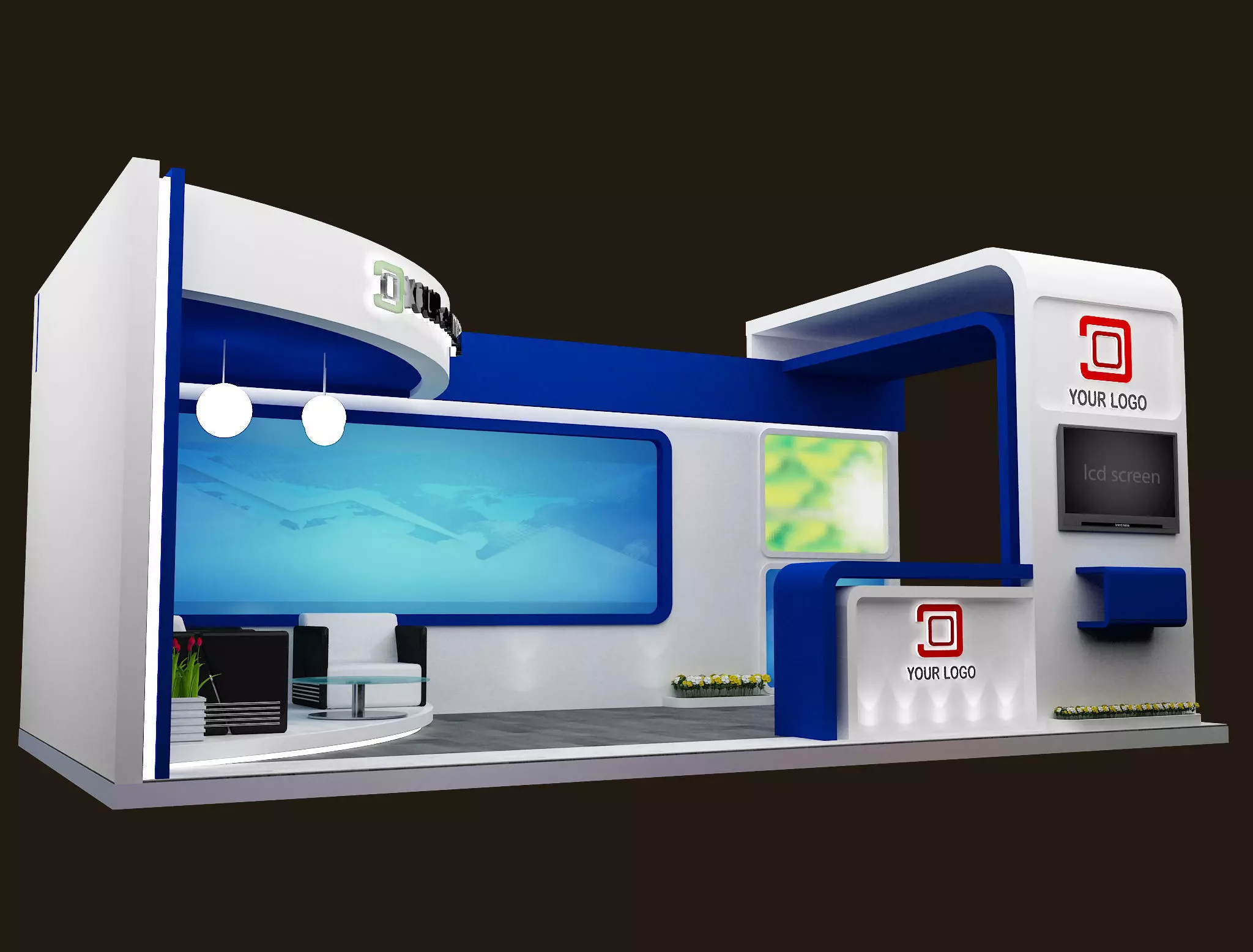 Booth Exhibition Stand a564a 3D model_0