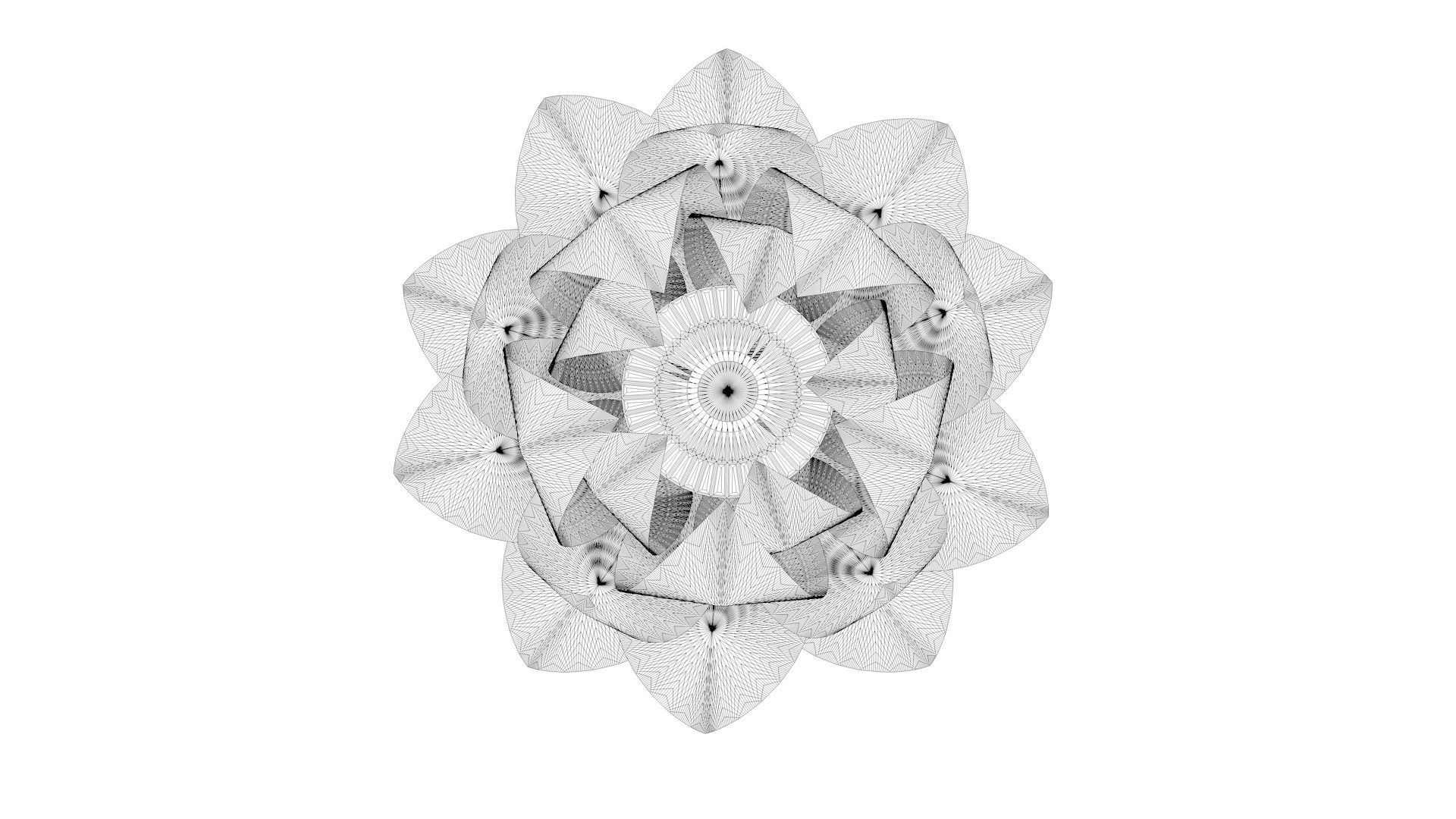 Lotus Flower 3D Model 3D model_3