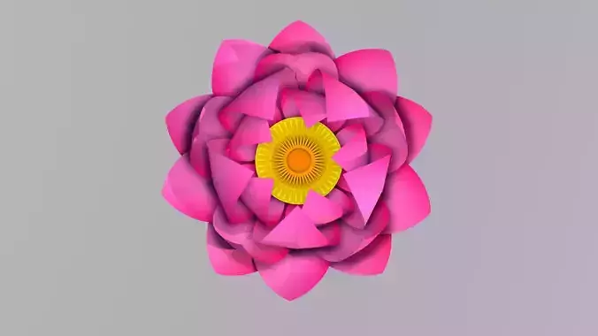 Lotus Flower 3D Model