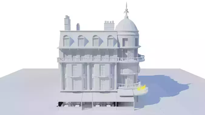 French Building Free 3D model