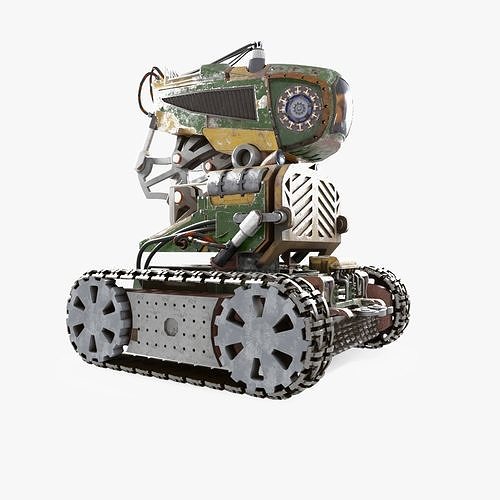 Military Cannon Robot GF32 3D model