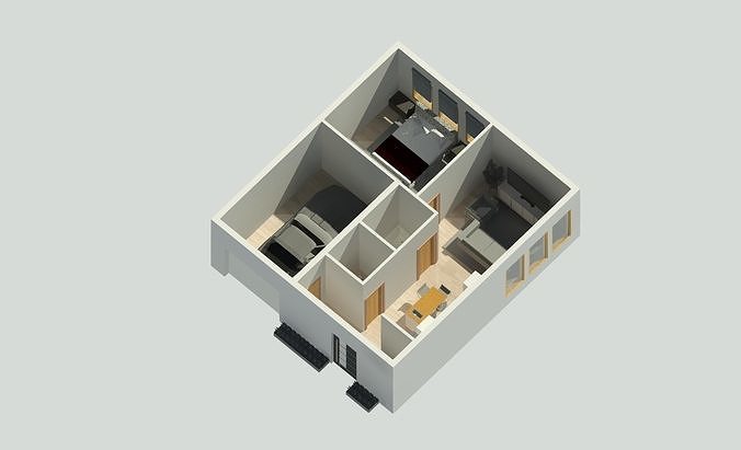 Studio Plan  3D model