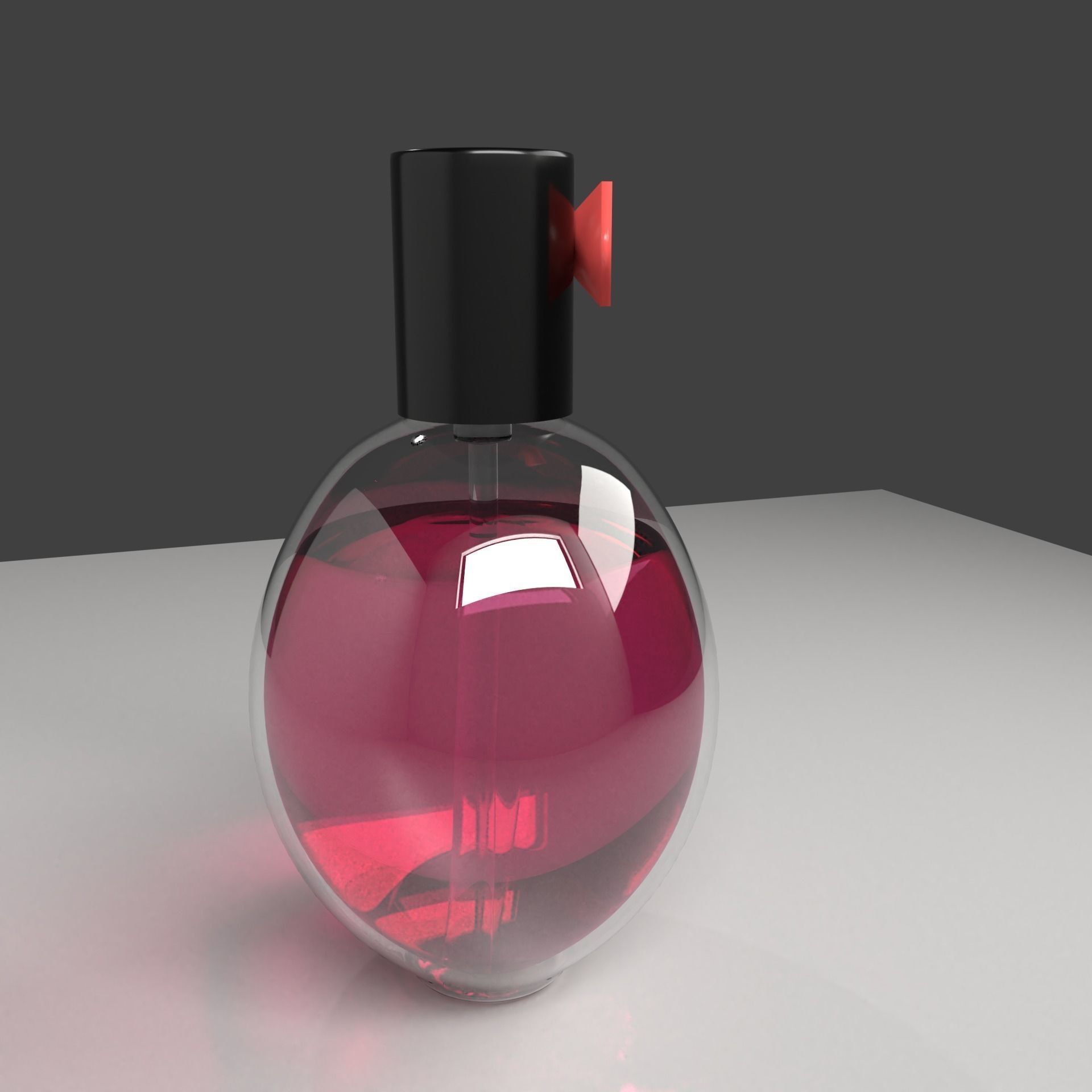 Perfume 1 With Red Liquid 3D model_2