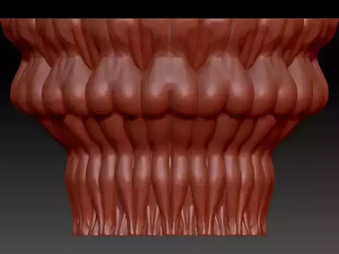 GIRLS ON POT OR BASE 3D print model