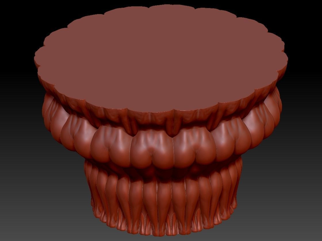 GIRLS ON POT OR BASE 3D print model_3