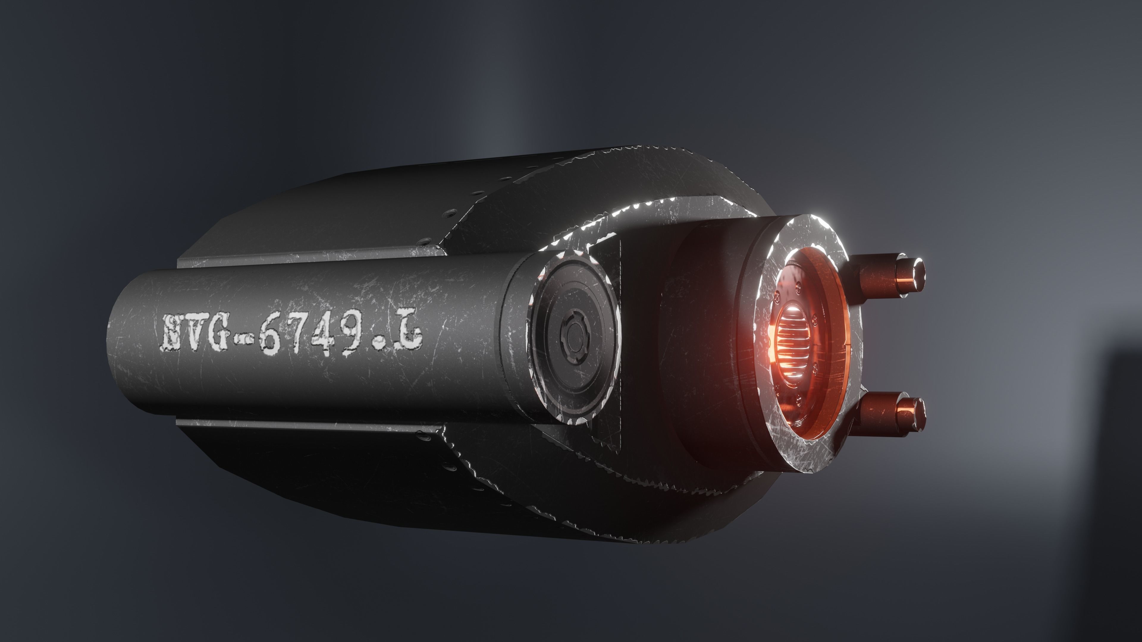 Prosthetic eye 3 Low-poly 3D model_3