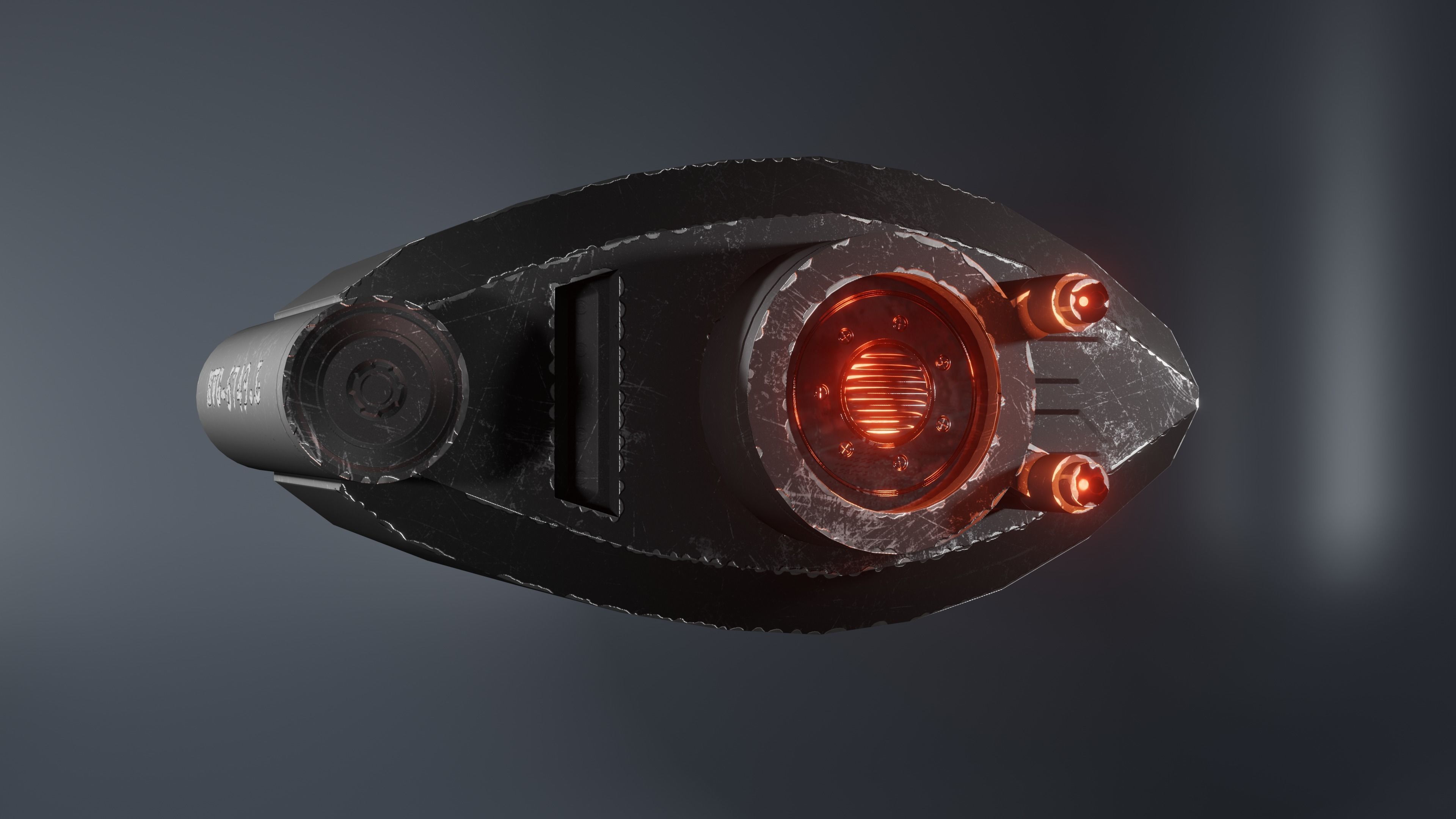 Prosthetic eye 3 Low-poly 3D model_4