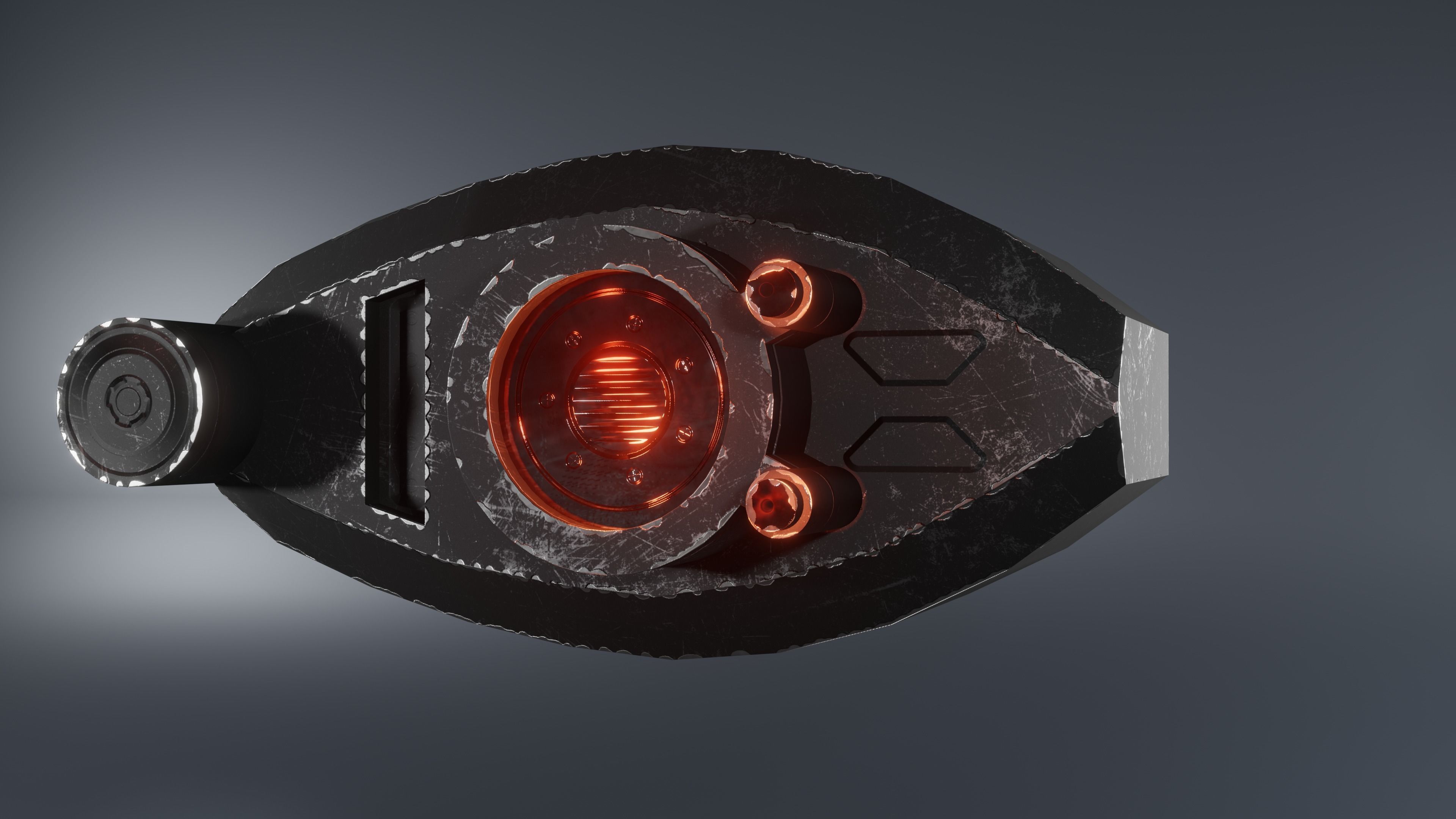 Prosthetic eye 3 Low-poly 3D model_5