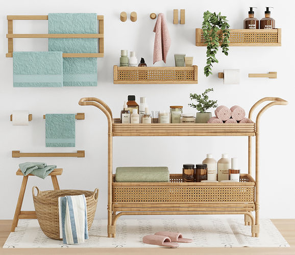 bathroom accessories 0003 3D model