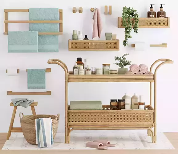 bathroom accessories 0003 3D model