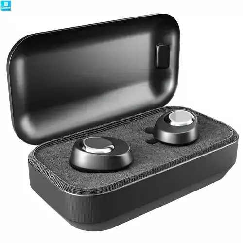 Wireless Earbuds Low-poly 3D model